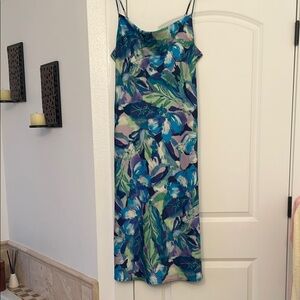 Midi Dress with Spaghetti Straps